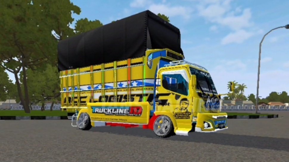 12 Hyperlink Download MOD BUSSID Truck Canter Plump Strobo, Gratis Langsung Pakai!