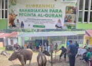 Semangat Berbagi Menguat, Yayasan Kauny Insanul Quran Palembang Salurkan 221 Paket Daging Kurban