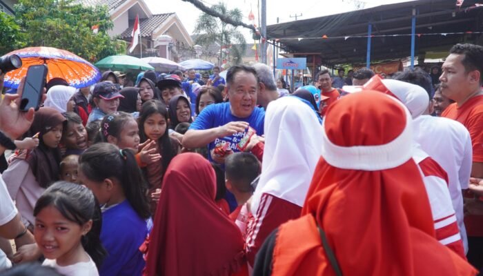 Semarak HUT ke-25 Partai Demokrat, Cik Ujang Sambangi Tiga Lokasi Lomba di Palembang