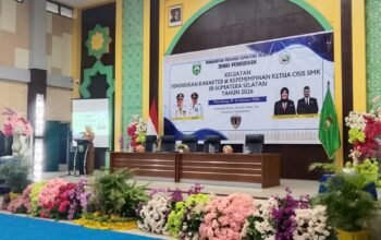 Disdik Sumsel Gembleng Ketua OSIS SMK Jadi Pemimpin Berkarakter dan Berintegritas